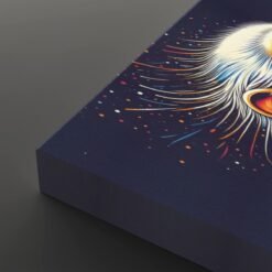 détails tableau sur mur singe pop art