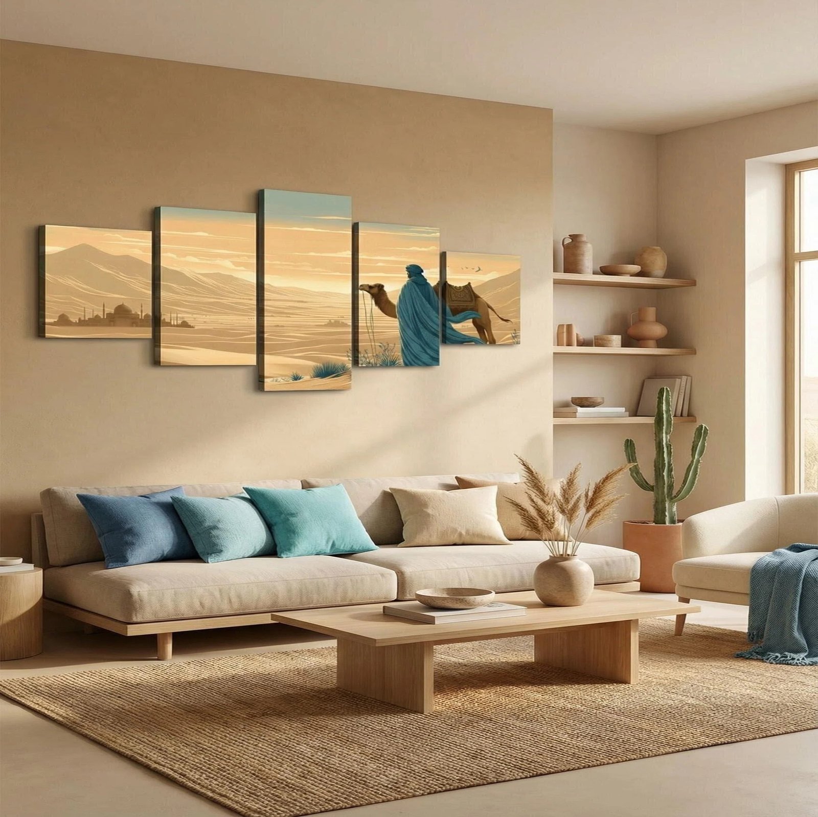 salon elegent tableau desert touareg