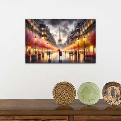 deuxieme tableau paris sous la pluie tour effeil déco