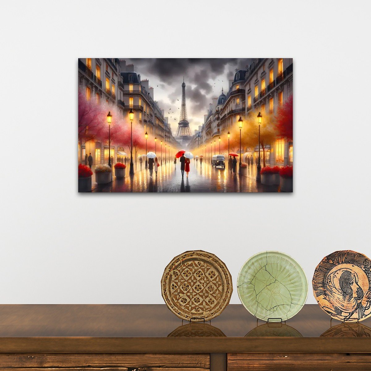 deuxieme tableau paris sous la pluie tour effeil déco