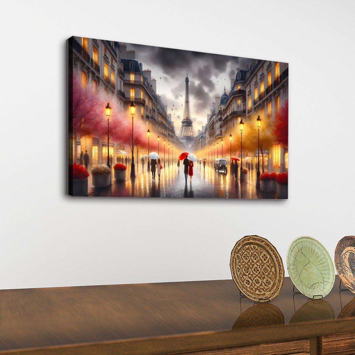 deuxieme tableau paris sous la pluie tour effeil salon
