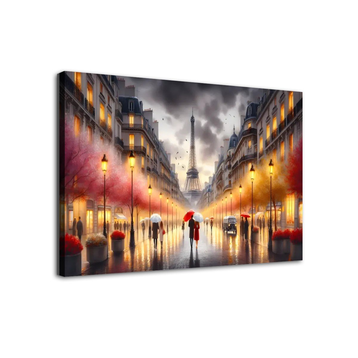 deuxieme tableau paris sous la pluie tour effeil seul