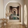 premier tableau Porte Palais Maroc déco couloir