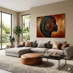 tableau africain salon salon moderne