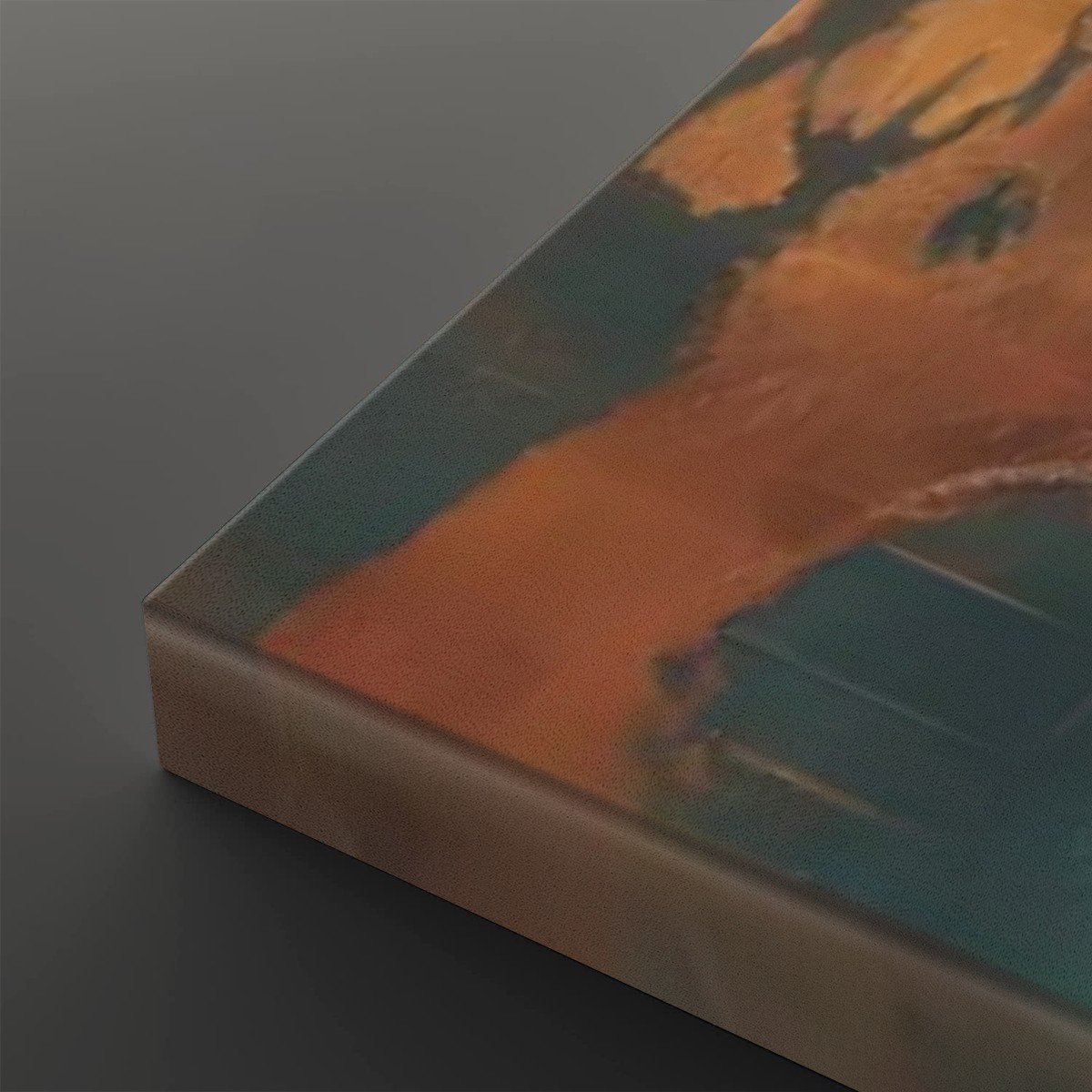 tableau carte du monde vintage coin