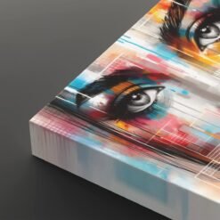 tableau moderne street art femme coin