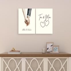 tableau couple Mariage personnalisé prénoms