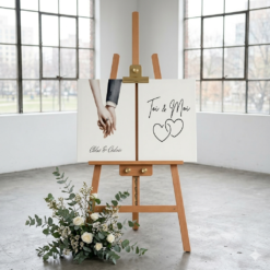 tableau seul toile Mariage personnalisé prénoms déco mariage