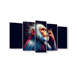 toile murale singe pop art moderne