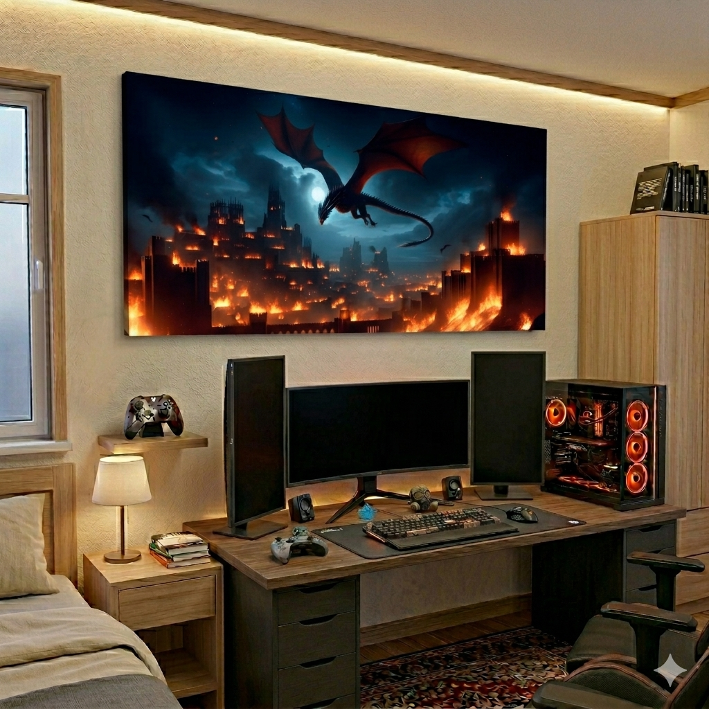 tableau style game of thrones chambre gaming
